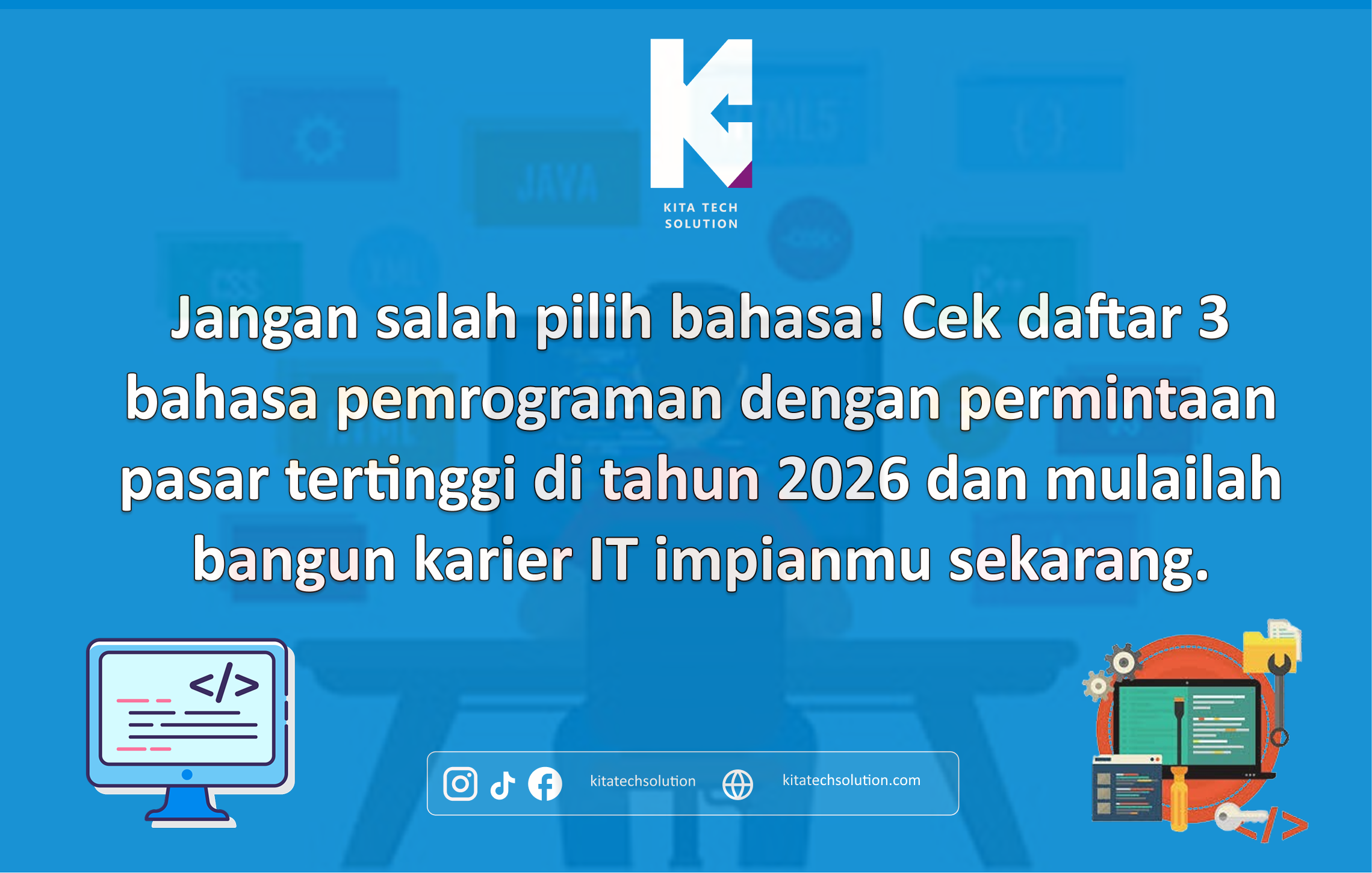 3 Bahasa Pemrograman yang Wajib Kamu Pelajari di Tahun 2026 Agar Cepat Dapat Kerja